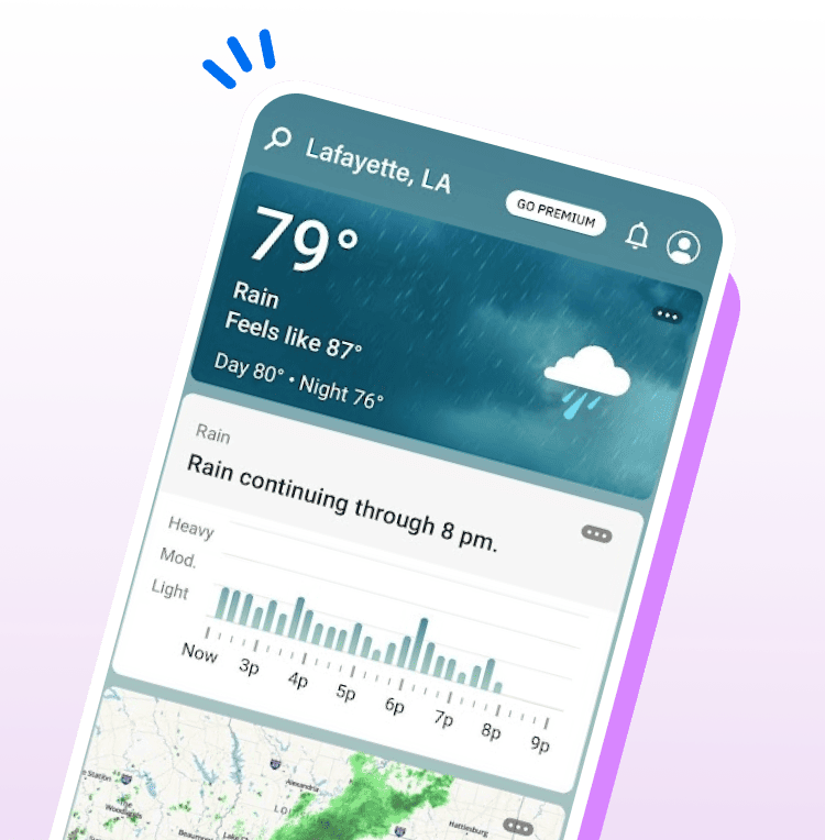 Real-time weather updates